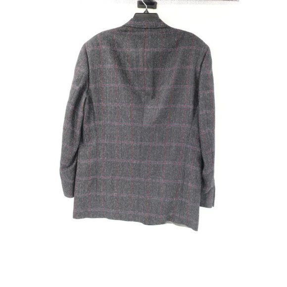 Vintage Christian Dior sport coat Men's 46R windowpane two button plaid  notch - Picture 6 of 12